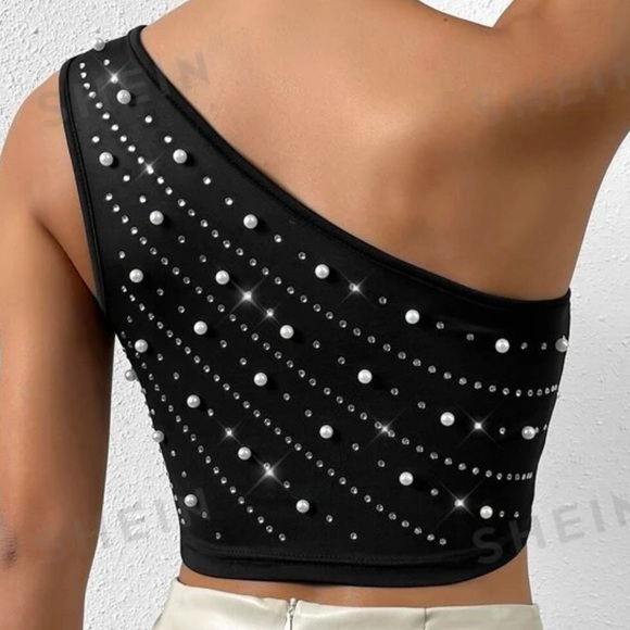 NWT Pearl Crop Top - Picture 2 of 3